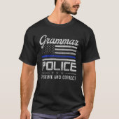 Grammatikpolizei Frauen und Kinder Funny Costume I T-Shirt (Vorderseite)