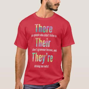 Grammatikpolizei hier ihr Geschenk T-Shirt