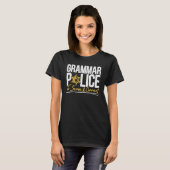 Grammatikpolizei, um Grammar Nazy E zu dienen und  T-Shirt (Vorne ganz)