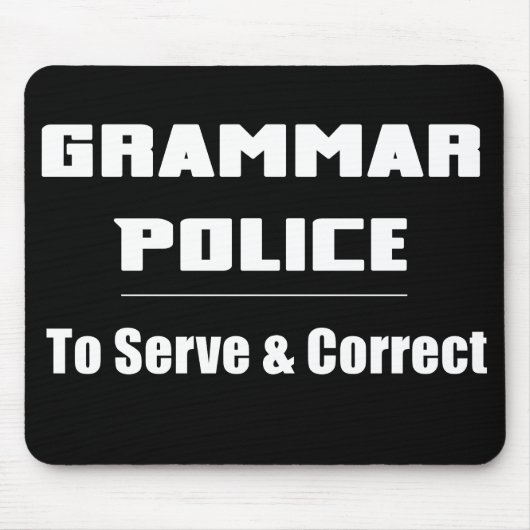 Grammatikpolizei zur Bedienung und Korrektur von M Mousepad (Vorne)