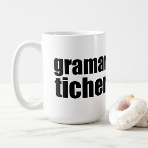 Grammatikscherz Kaffeetasse
