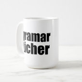 Grammatikscherz Kaffeetasse (Vorderseite Links)
