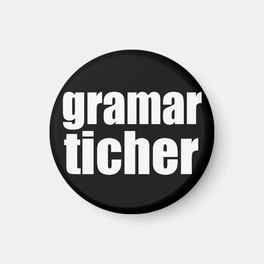 Grammatikscherz Magnet (Vorne)