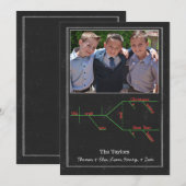 Grammatisch Diagrammed Merry Christmas Carol Feiertagskarte (Vorne/Hinten)