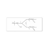 Grammatisch Diagrammed Merry Christmas Gummistempel (Prägung)