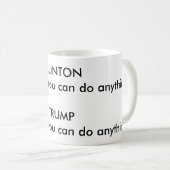 "GRAMMATISCHER UNTERSCHIED ZWISCHEN CLINTON UND KAFFEETASSE (VorderseiteRechts)