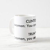 "GRAMMATISCHER UNTERSCHIED ZWISCHEN CLINTON UND KAFFEETASSE (Vorderseite Links)
