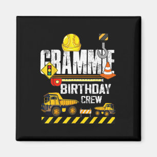 Grammie Birthday Crew Bau Grabbagger Party Magnet