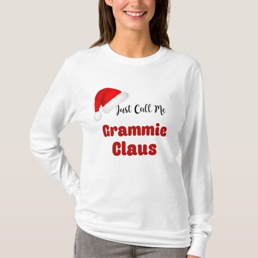 Grammie Claus Christmas T-Shirt (Vorderseite)