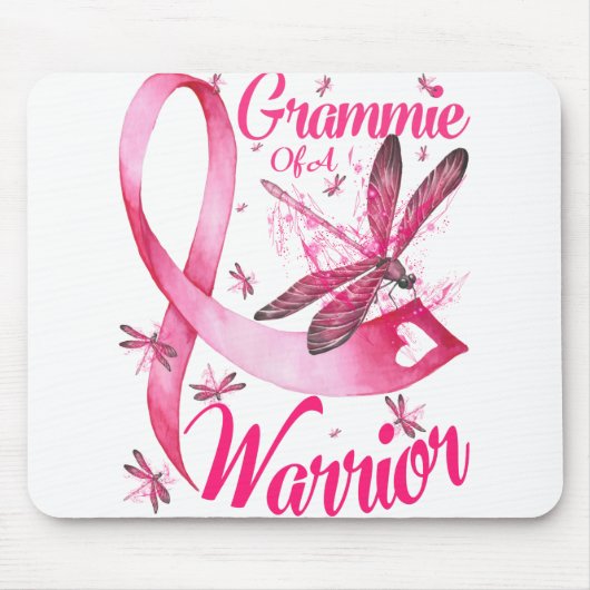 Grammie eines Brustkrebses eines Kriegers Mousepad (Vorne)