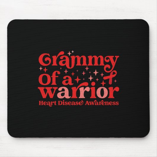 Grammie eines Warrior Herzerkrankungen Bewusstsein Mousepad (Vorne)