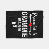 Grammie Est 2026 Promoted To Grammie 2026 For Gram Fleecedecke (Vorderseite (Horizontal))