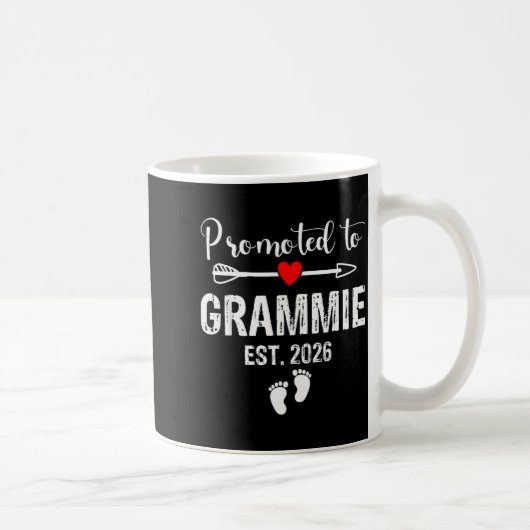 Grammie Est 2026 Promoted To Grammie 2026 For Gram Kaffeetasse (Rechts)