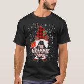 Grammie Gnome Buffalo Plaid Matching Family Christ T-Shirt (Vorderseite)