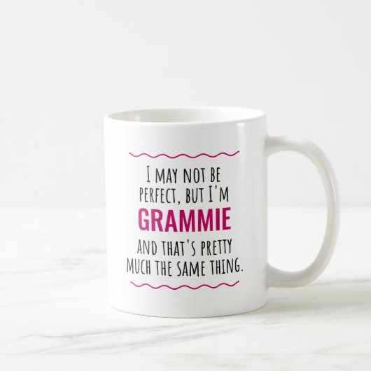 Grammie Grandma Großmutter-Geschenk Kaffeetasse (Rechts)