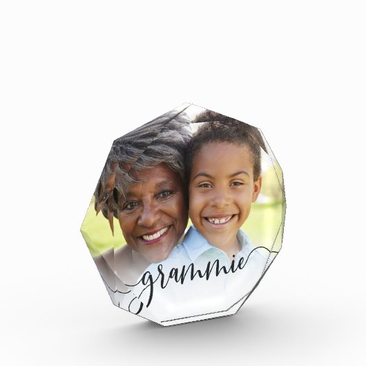 Grammie Grandma Script Overlay Fotoblock (Links)