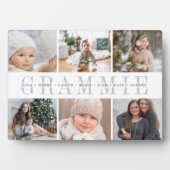 "Grammie" Großkinder Namen & Fotosammlung Fotoplatte (Vorderseite)