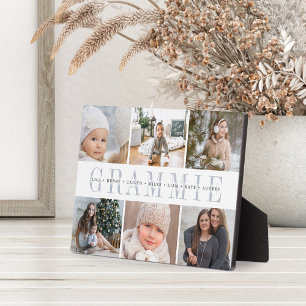"Grammie" Großkinder Namen & Fotosammlung Fotoplatte