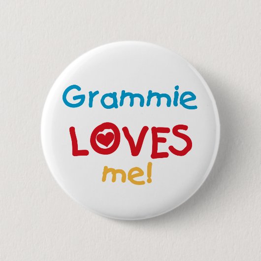 Grammie Lieben Me T - Shirt und Geschenke Button (Vorderseite)