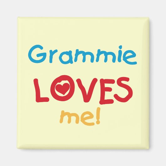 Grammie Lieben Me T - Shirt und Geschenke Magnet (Vorne)