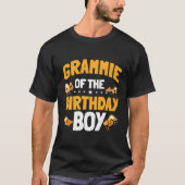 Grammie of the Birthday Boy Construction Worker Bd T-Shirt (Vorderseite)