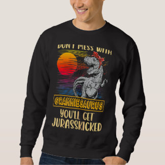 Grammie Rex Dinosaurs Mommy Saurus Sweatshirt