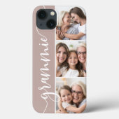 Grammie Script Grandma Foto Collage Case-Mate iPhone Hülle (Rückseite)