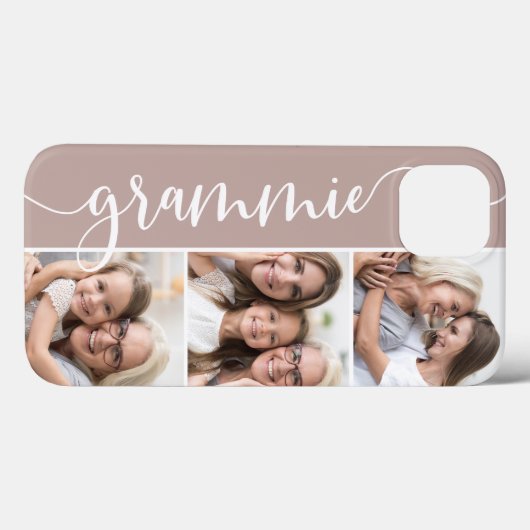 Grammie Script Grandma Foto Collage Case-Mate iPhone Hülle (Rückseite (Horizontal))