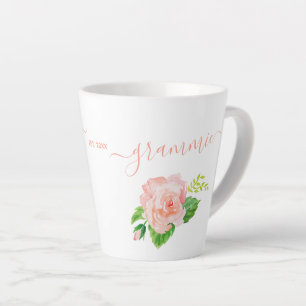 Grammie Wasserfarbene Rose Pfirsichkorn Pink Milchtasse