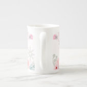 Grammie Winter Wonderland Schneeflocken und Blumen Porzellantasse (Rückseite)