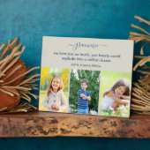 Grammie Wir Liebe Sie Gedicht 3 Foto Stone und Bla Fotoplatte (Seite)