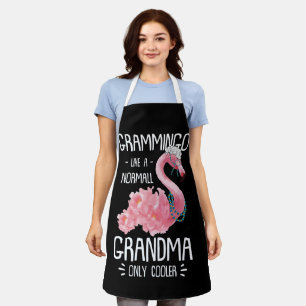 Grammingo Flamingo Liebe Grandma Granny Großmutter Schürze