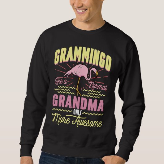 Grammingo Like A Normal Grandma Only More Awesome Sweatshirt (Vorderseite)