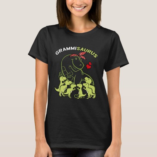 Grammisaurus Grammi 6 Kids Dinosaur Mother s Day T-Shirt (Vorderseite)