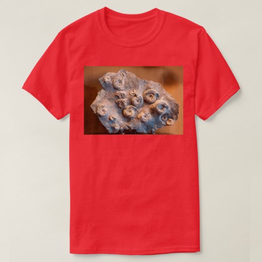 Grammoceras doertenense Ammonit Fossil T-Shirt (Design vorne)