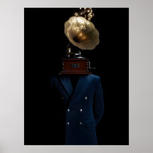 Grammofon-Kopf Gentleman