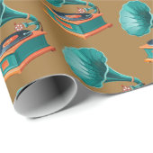 Grammophon Geschenkpapier (Rolleneckpunkt)