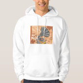 Grammophon Hoodie (Vorderseite)