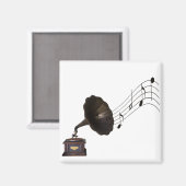 Grammophon Magnet (Vorderseite/Rückseite)
