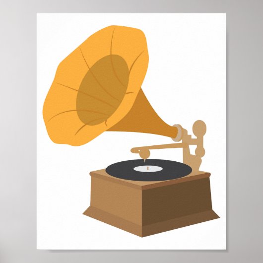 Grammophon Poster (Vorne)