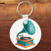 Grammophon Schlüsselanhänger (Rückseite)