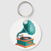 Grammophon Schlüsselanhänger (Rückseite)