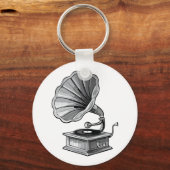 Grammophon Schlüsselanhänger (Rückseite)