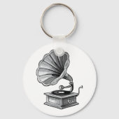 Grammophon Schlüsselanhänger (Rückseite)