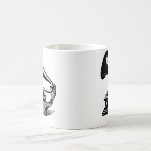 Grammophon-Tasse Verwandlungstasse (Mittel)