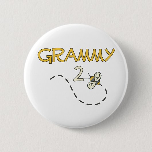 Grammy 2 Biene Button (Vorderseite)
