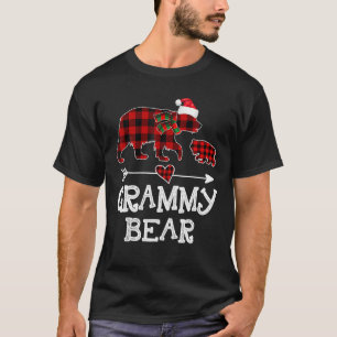 Grammy Bear Weihnachts-Pyjama Rot Kariert Buffalo T-Shirt