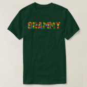 Grammy Brick Builder Funny Blocks Master Builder  T-Shirt (Design vorne)