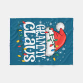 Grammy Claus Funny Xmas Christmas Grandma Holiday Fleecedecke (Vorderseite (Horizontal))