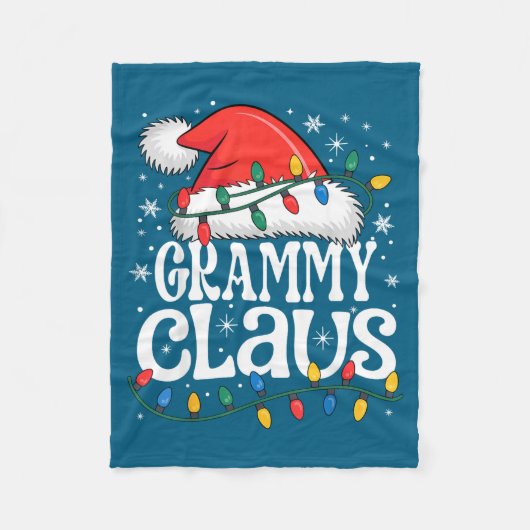 Grammy Claus Funny Xmas Christmas Grandma Holiday Fleecedecke (Vorderseite)